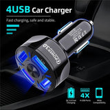 4 USB Ports Car Charger - Sports, Wine & Gadgets