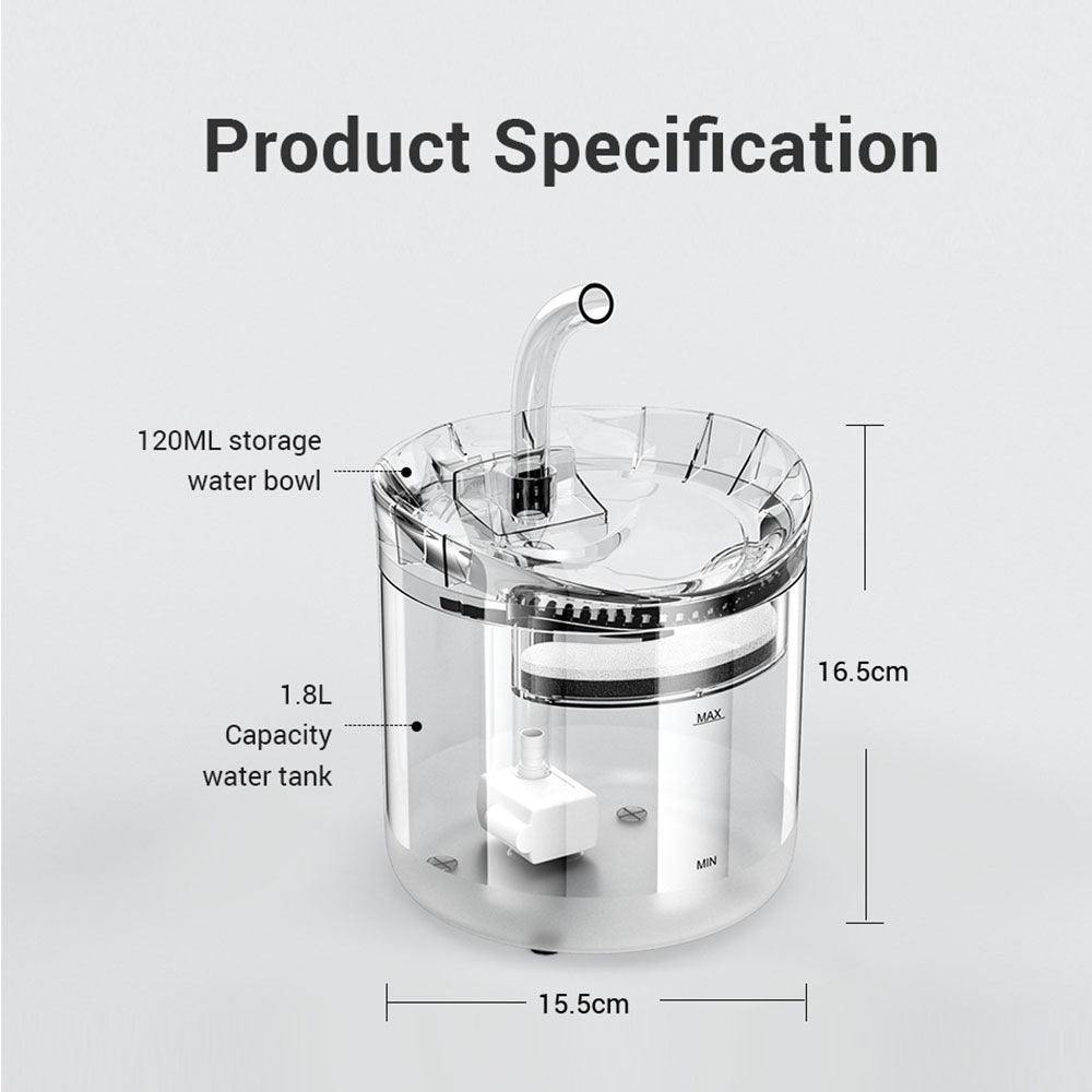 Filtered water fountain for your pet - Sports, Wine & Gadgets