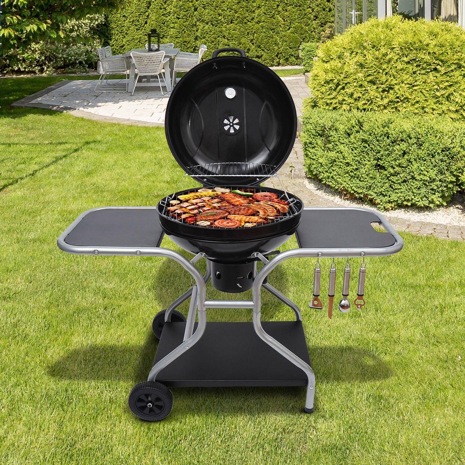 Portable BBQ Charcoal Kettle Grill - Sports, Wine & Gadgets