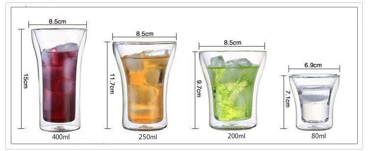 Quality double wall glasses for cold or hot drinks - Sports, Wine & Gadgets