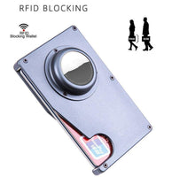 Slim aluminum wallet with Air Tag & RIFD - Sports, Wine & Gadgets