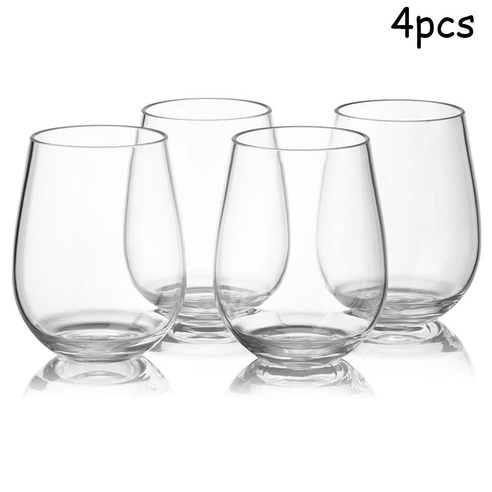 Stylish reusable plastic wine glasses (set of 4 or single) - Sports, Wine & Gadgets