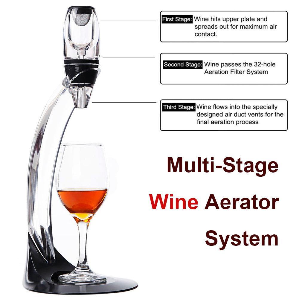 Wine Decanter Pourer With Filter Stand - Sports, Wine & Gadgets