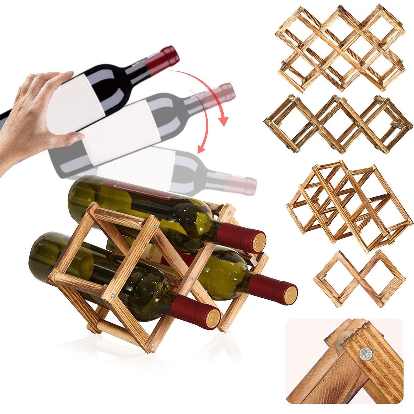 Wooden Wine Storage Rack - Sports, Wine & Gadgets